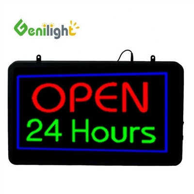 Animatie Led Neon Open Teken met Uur Display Functie Animatie Front Board Acryl