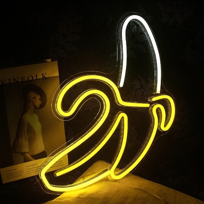 Gepersonaliseerde bananen LED neon bord wand decoratie voor nacht licht Levensduur 50000 uur