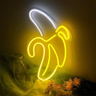 Gepersonaliseerde bananen LED neon bord wand decoratie voor nacht licht Levensduur 50000 uur