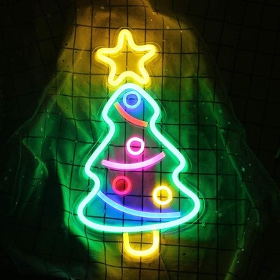 Gepersonaliseerde kerstboom neon teken licht voor feest decoraties Helder en feestelijk