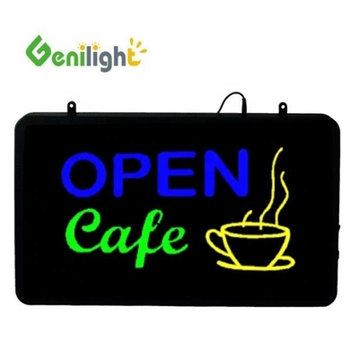 ABS Open-Mold Outframe LED Cafe Verlicht Reclame Neon Schild met Acryl Front Board