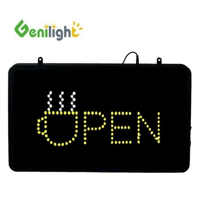 Hoogresolutie LED-neonbord voor zelfbediende bedrijven Verlicht open koffiebeker