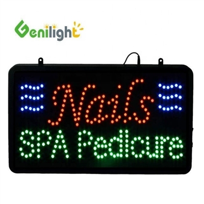 ABS Open-Mold Custom Indoor Animation Led Open Sign voor Salon/Waxing/Spa/Nails Store