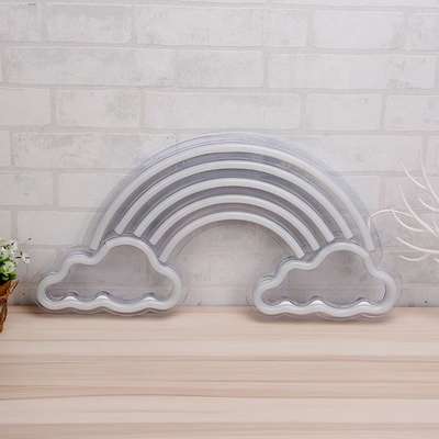 Neon Rainbow Light LED Wand Decor Art Sign voor Huis Slaapkamer Lounge Kantoor 5V Spanning