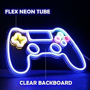 Gamepad Vorm LED-bordlicht voor speelkamer decoratie 41*26,5cm Energieverbruik