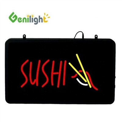 53*45cm Custom LED Neon Open voor Vissen Pakket Shop ABS Outframe en Animatie Display Functie