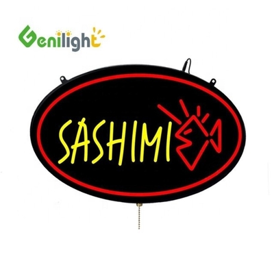 53*45cm Custom LED Neon Open voor Vissen Pakket Shop ABS Outframe en Animatie Display Functie