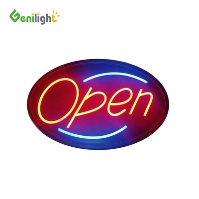 Geanimeerd neon-LED-bord met afstandsbediening Ovale vorm 56*33 cm Schermdimensie