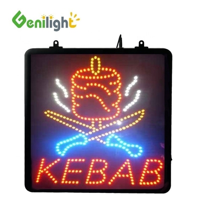 Genilight Indoor 56*33cm Advertising Kebab LED Letter Sign met ABS Open-Mold Outframe