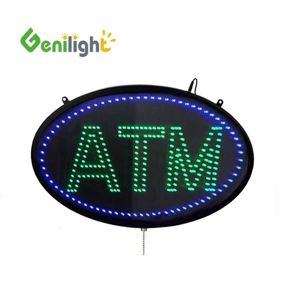 PCB-bord Acrylmateriaal en ovale vorm LED Reclamebank ATM Open teken