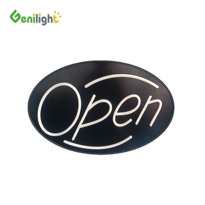Kleurrijke Genilight Open Sign Neon LED Business Animated Motion Advertentie Displays Paneel 56*33cm