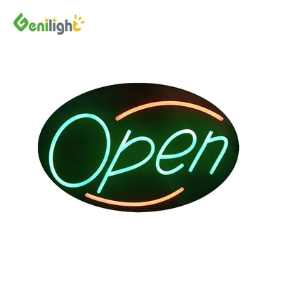 Kleurrijke Genilight Open Sign Neon LED Business Animated Motion Advertentie Displays Paneel 56*33cm