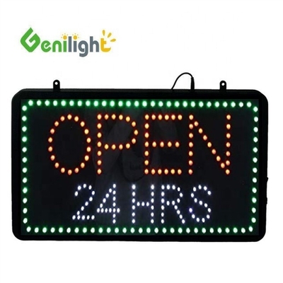 Animatie Display Functie Hoog verlicht Custom LED Open met uur neon teken