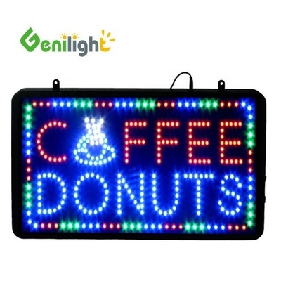 Kleurrijk 12v Acrylplaat LED-displaypaneel voor koffiewinkel Open teken door Genilight