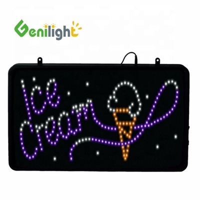 Deco stijl Custom LED ijscake Neon bord met Acryl Front Board Display