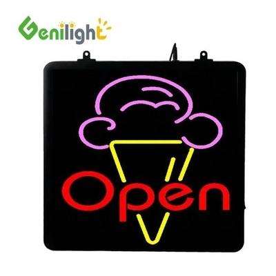 Deco stijl Custom LED ijscake Neon bord met Acryl Front Board Display