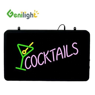LED neon lichtbord voor bars en pubs koud bier verkocht hier stroomtoevoer adapter 25 C