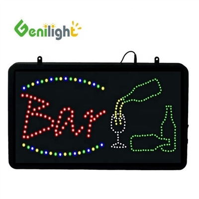 LED neon lichtbord voor bars en pubs koud bier verkocht hier stroomtoevoer adapter 25 C