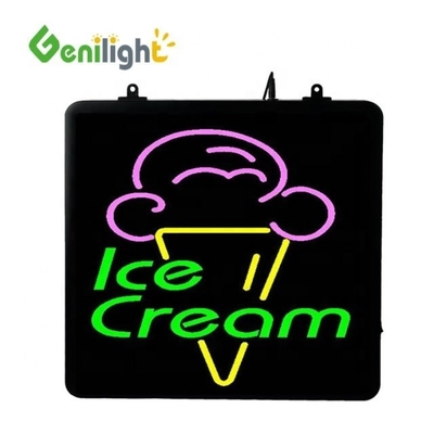 Genilight 22 * 13 inch Hoge helderheid Professionele ijsje Neon Sign Pixel Pitch