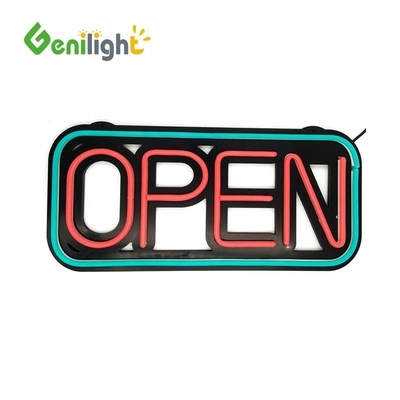 AC 110 V-240 V Spanning Meekleurig LED-open neonbord met stroomvoorziening en aangepast ontwerp