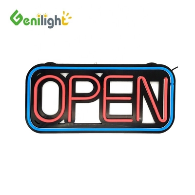 AC 110 V-240 V Spanning Meekleurig LED-open neonbord met stroomvoorziening en aangepast ontwerp