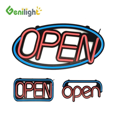 AC 110 V-240 V Spanning Meekleurig LED-open neonbord met stroomvoorziening en aangepast ontwerp