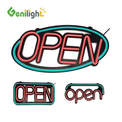 AC 110 V-240 V Spanning Meekleurig LED-open neonbord met stroomvoorziening en aangepast ontwerp