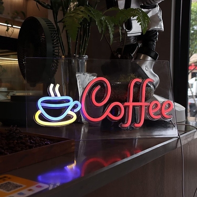 Genilight Hang Style Classic Acrylisch Achterpaneel LED Elektrisch Neonbord voor koffiecafé