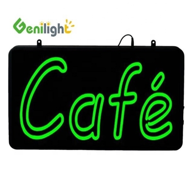 Animatie Display Functie DC 12V Indoor LED Cafe Neon Sign met ABS Open-Mold Outframe