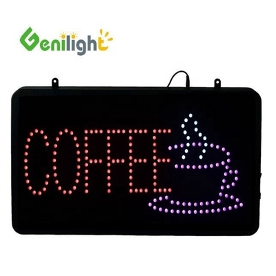 Animatie Display Functie DC 12V Indoor LED Cafe Neon Sign met ABS Open-Mold Outframe
