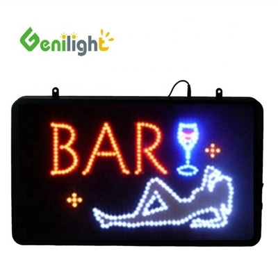 Volledig gekleurd acryl-inrichting op maat geleid bier neonbord met animatie-schermfunctie