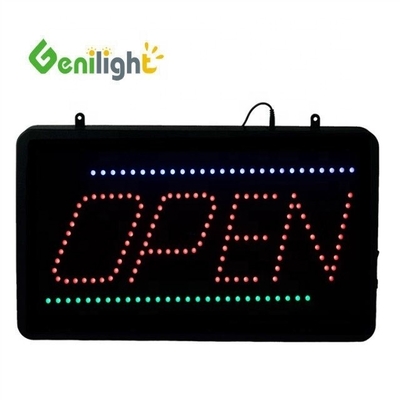 Volkleurige geanimeerde LED OPEN Business Sign voor winkelvenster display bij 25 C