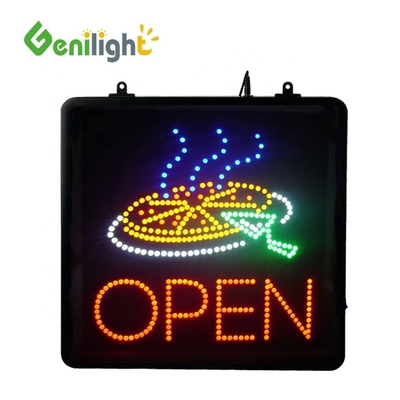 1 Energieverbruik rechthoekige flitsende kleur LED Open pizzeria venster Business Sign