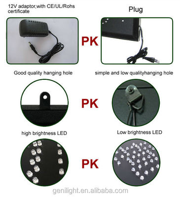 Volledig gekleurde geanimeerde LED Neon Barbershop open borden 100000 uur