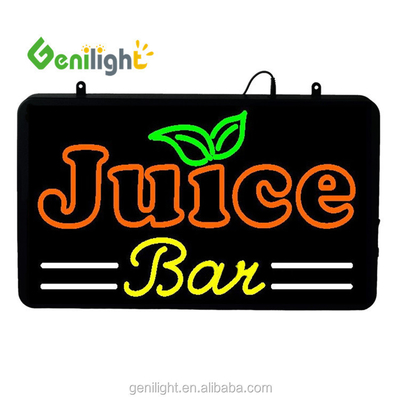 GLT-LSN5633-016 Juice Bar Neon Advertising Window Sign met 5 mm of 8 mm LED Lichtbron