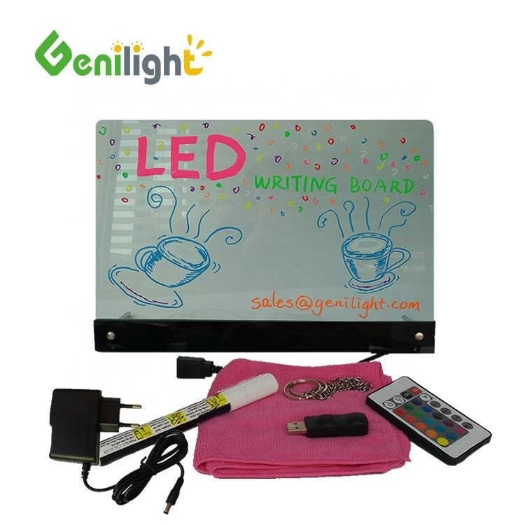 DIY Full Color verlicht Fluorescent LED Marker Board met verstelbare kijkhoek H/V
