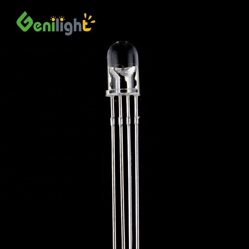 Doorzichtige 3 mm/5 mm/8 mm/10 mm LED-diode met ultra heldere 4-pinnige ronde topemitter Beschrijving -
