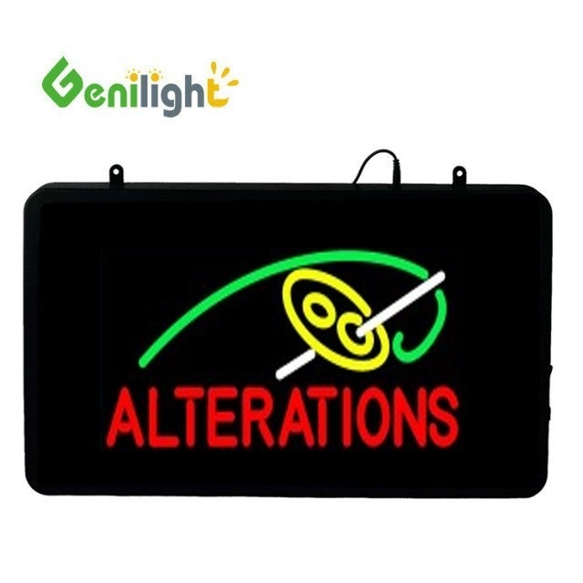 Flitsende animatie Genilight 22 * 13 inch LED Open Neon Sign Perfect voor Custom Branding