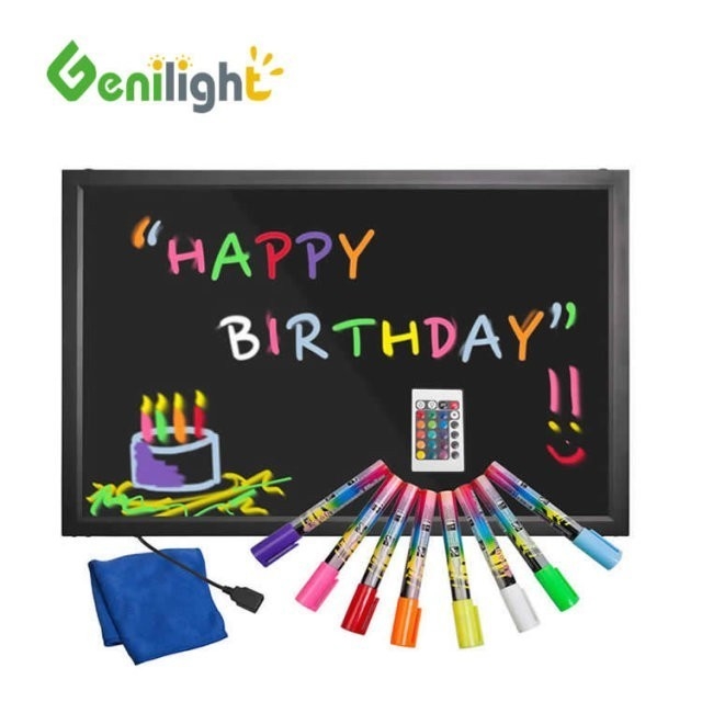 Animatie Display Modus Uitwisbare LED Schrijfbord Light Box met RGB SMD5050 LED Strip