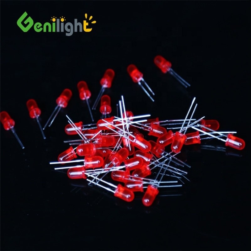 F5 5 mm LED-lamp Diode-uitstralende LED-lamp Wit Groen Rood Blauw Geel Twee Pin