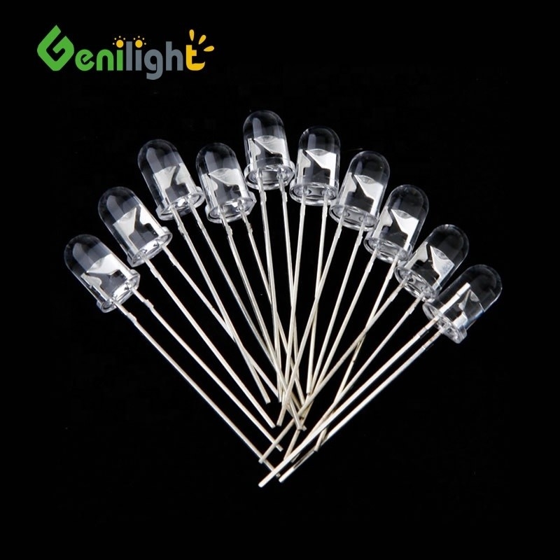 Power Max none F5 5MM LED gloeilamp Diode uitzendendend Witte Groene Rode Blauwe Gele Spasierkolom