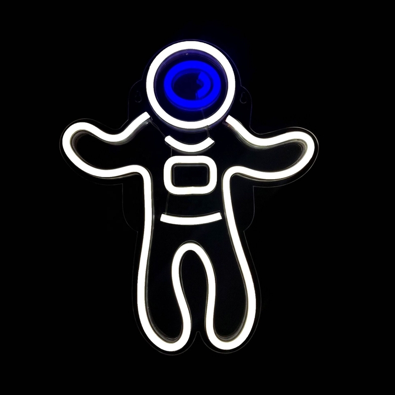 Energieverbruik 1 Astronaut Neon Light Projector Ruimte Led Borden voor slaapkamer Wand Decor