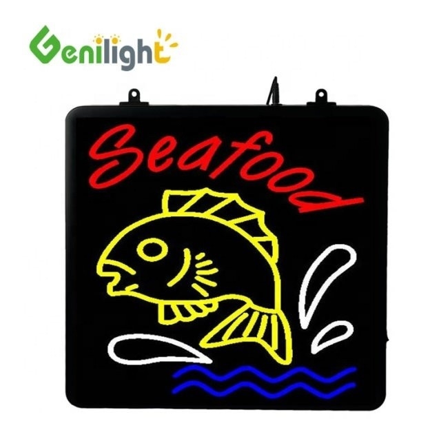 Persoonlijke brief SUSHI vis Led Neon Sign voor rechthoekig stroomcertificaat CE ROHS en meer