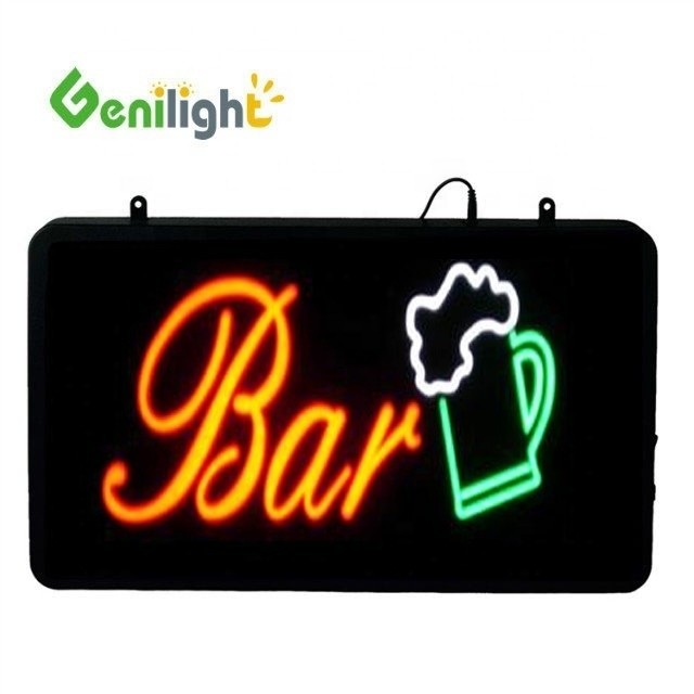 Genilight 56*33 cm Best Design LED Neon Beer Bar Light Signs Epoxy Hars en Acryl