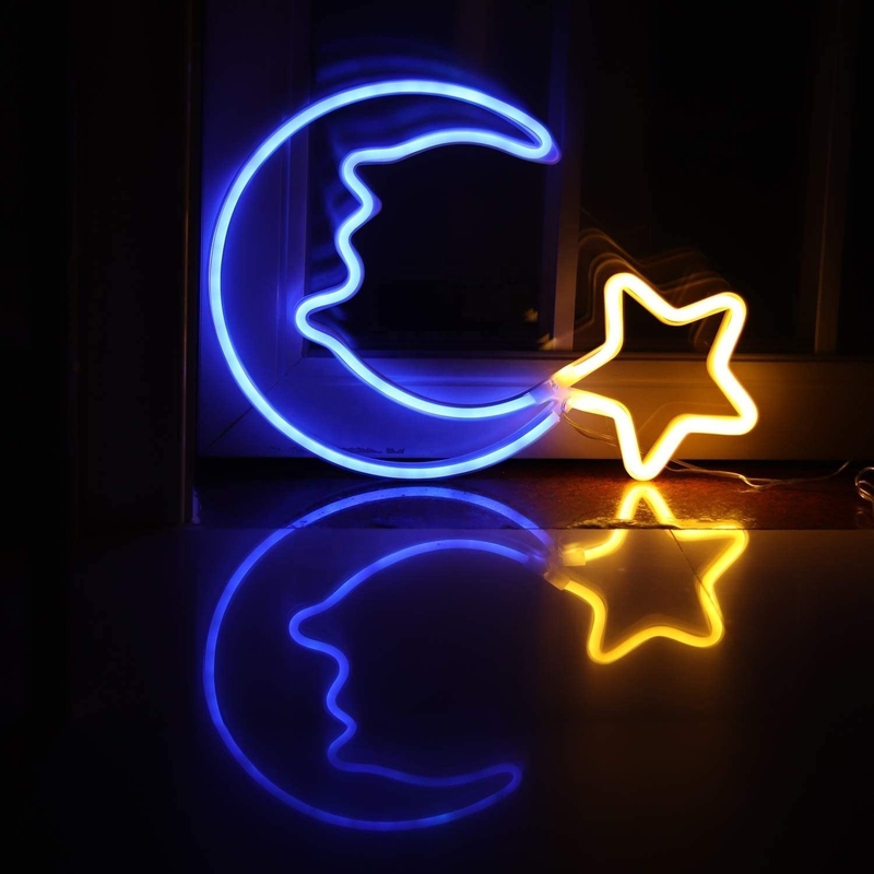 LED maanster neonlicht voor festivals