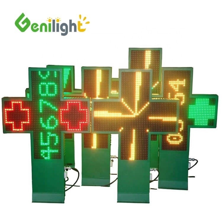 ODM Full Color LED Cross Apotheek Sign met WIFI Control en 1G Pixel Configuration