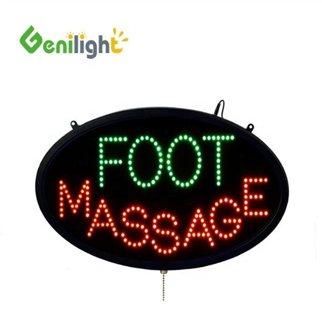 OEM Touch Screen LED Neon Voetmassage Open teken met animatie en aan/uit stroom