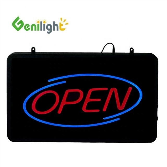Genilight 56*33 cm Custom Neon Business Hours Led Open Sign Display Functie ANIMATIE