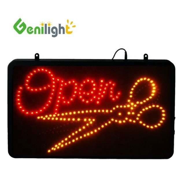 Barberscissors snijden LED-bord Populair geanimeerde neonketen voor uw zakelijke behoeften