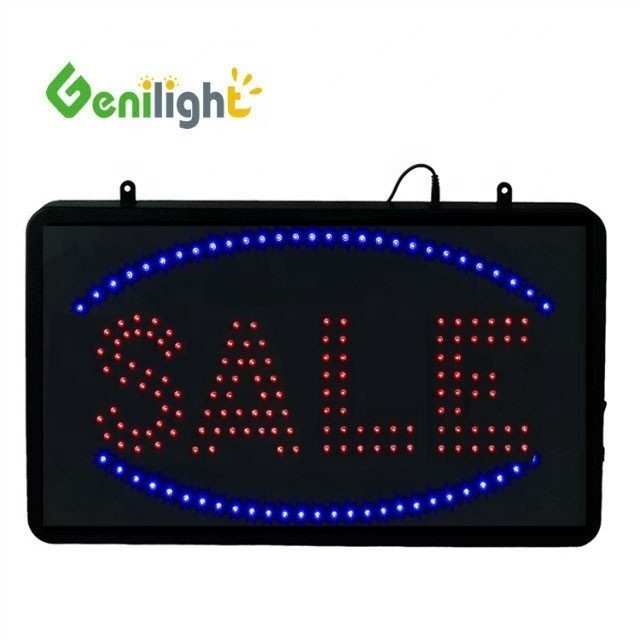 Genilight Indoor Advertising Custom LED SALE Open display LED Sign voor winkel RGB LED